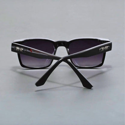 Men's square frame sunglasses featuring anti-reflective gradient lenses and UV400 protection, ideal for stylish sun protection. 6