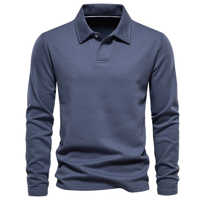 Men's sweater made from soft knit fabric, featuring a modern classic design in an elegant neutral color, ideal for versatile styling in any wardrobe. 1