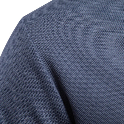 Men's sweater made from soft knit fabric, featuring a modern classic design in an elegant neutral color, ideal for versatile styling in any wardrobe. 4