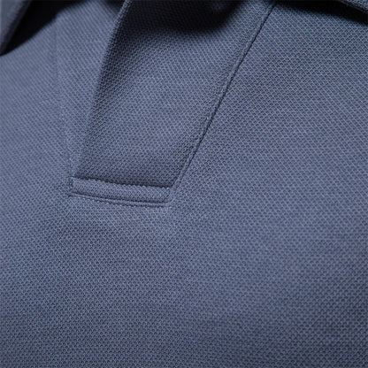 Men's sweater made from soft knit fabric, featuring a modern classic design in an elegant neutral color, ideal for versatile styling in any wardrobe. 2