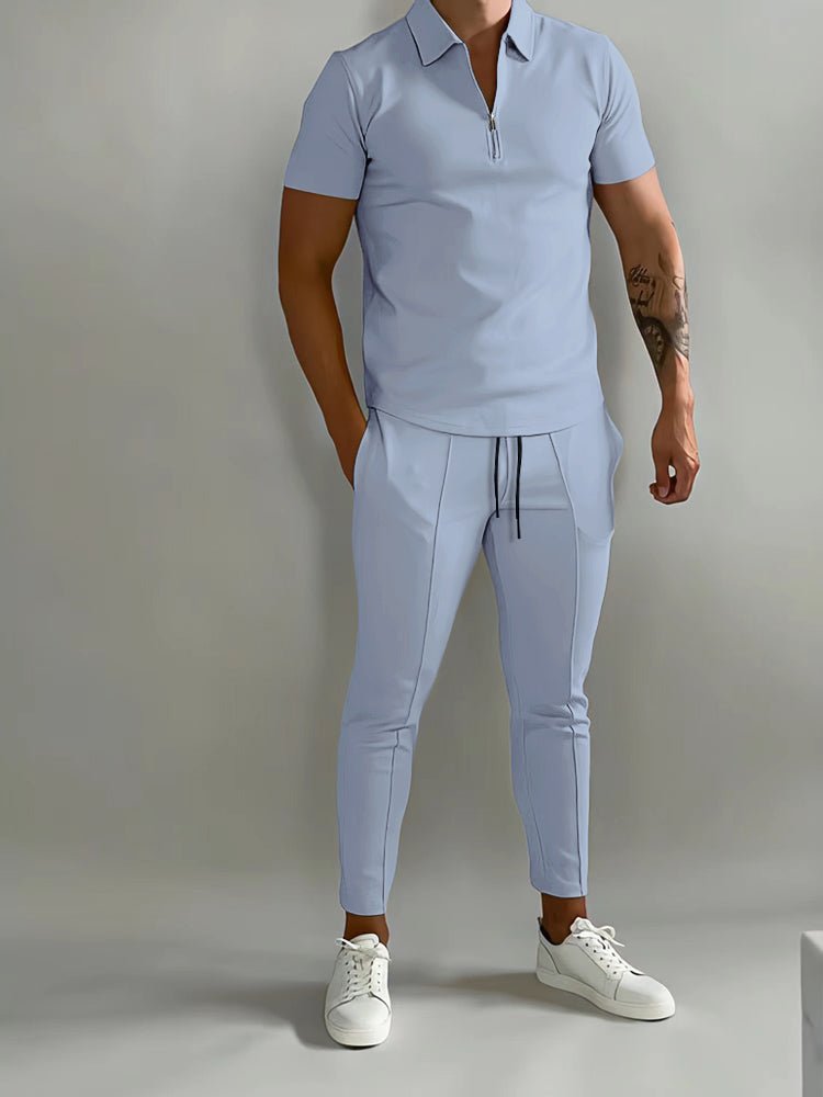 Men's lightweight tracksuit made from versatile polyester, designed for activewear, suitable for both indoor and outdoor activities. 4