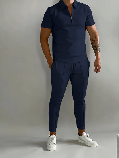 Men's lightweight tracksuit made from versatile polyester, designed for activewear, suitable for both indoor and outdoor activities. 3