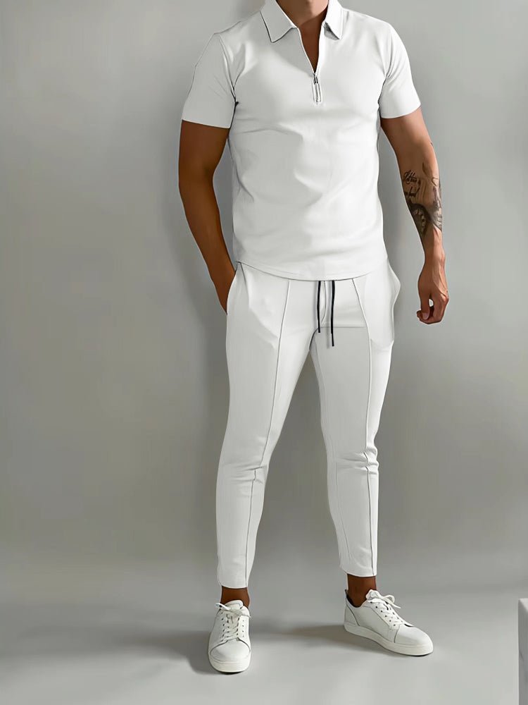 Men's lightweight tracksuit made from versatile polyester, designed for activewear, suitable for both indoor and outdoor activities. 2