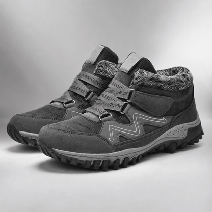 Men's waterproof winter snow boots featuring insulated comfort and a secure strap design, perfect for outdoor activities and casual wear. 0