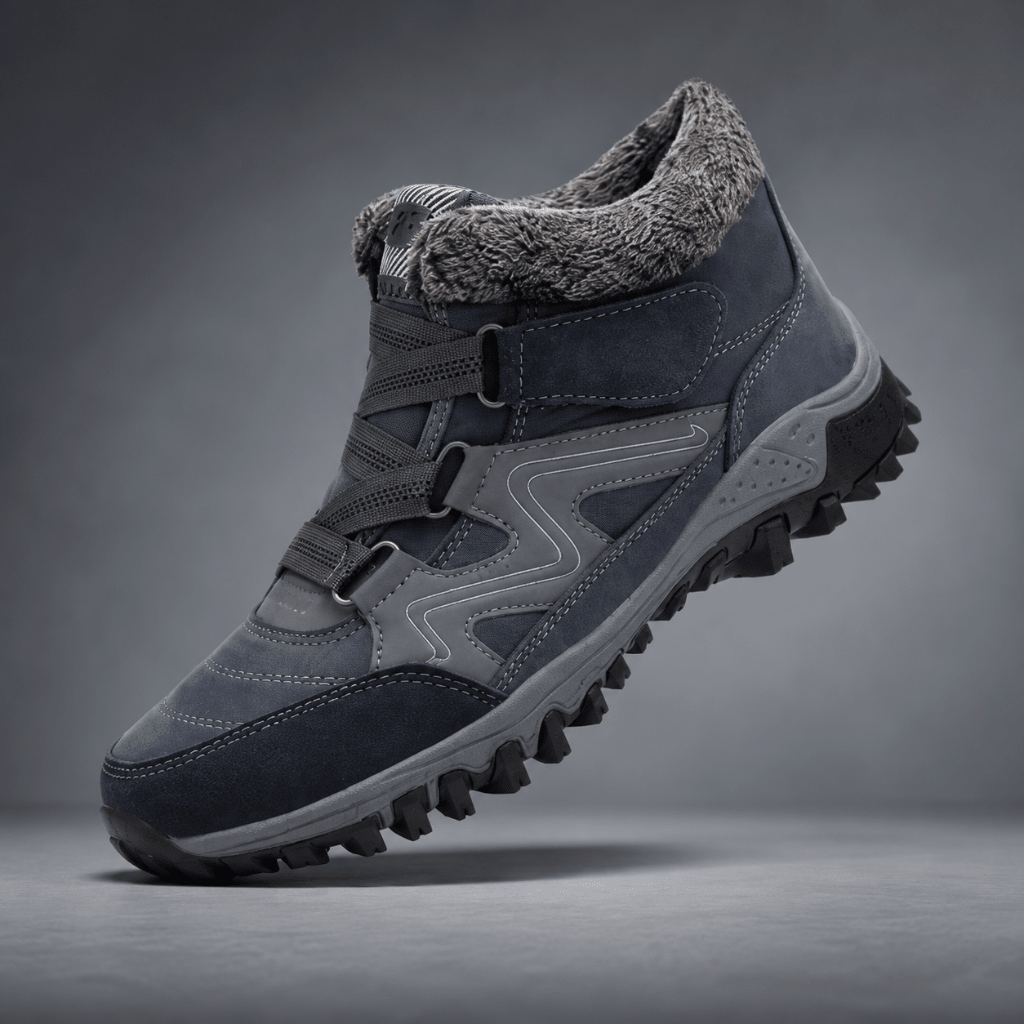 Men's waterproof winter snow boots featuring insulated comfort and a secure strap design, perfect for outdoor activities and casual wear. 5