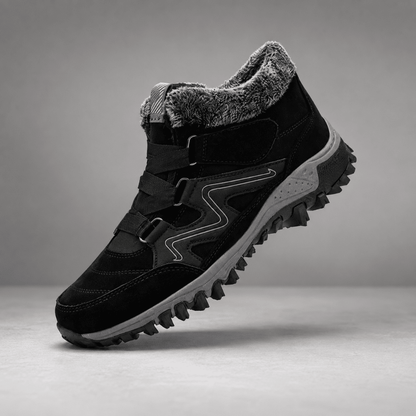 Men's waterproof winter snow boots featuring insulated comfort and a secure strap design, perfect for outdoor activities and casual wear. 6