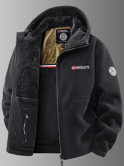 Men's winter jacket featuring a wind-resistant shell and thermal fleece lining, designed for optimal insulation and comfort in cold weather. 7