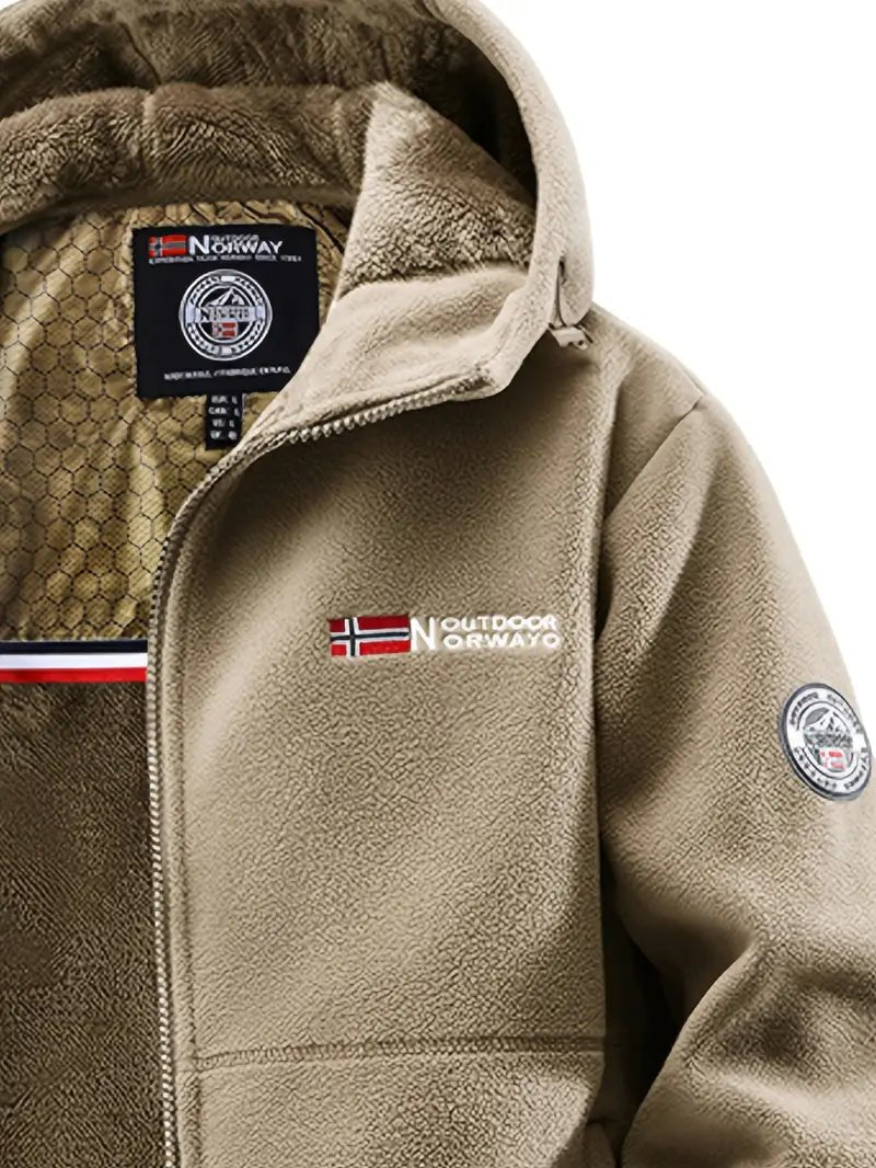 Men's winter jacket featuring a wind-resistant shell and thermal fleece lining, designed for optimal insulation and comfort in cold weather. 2