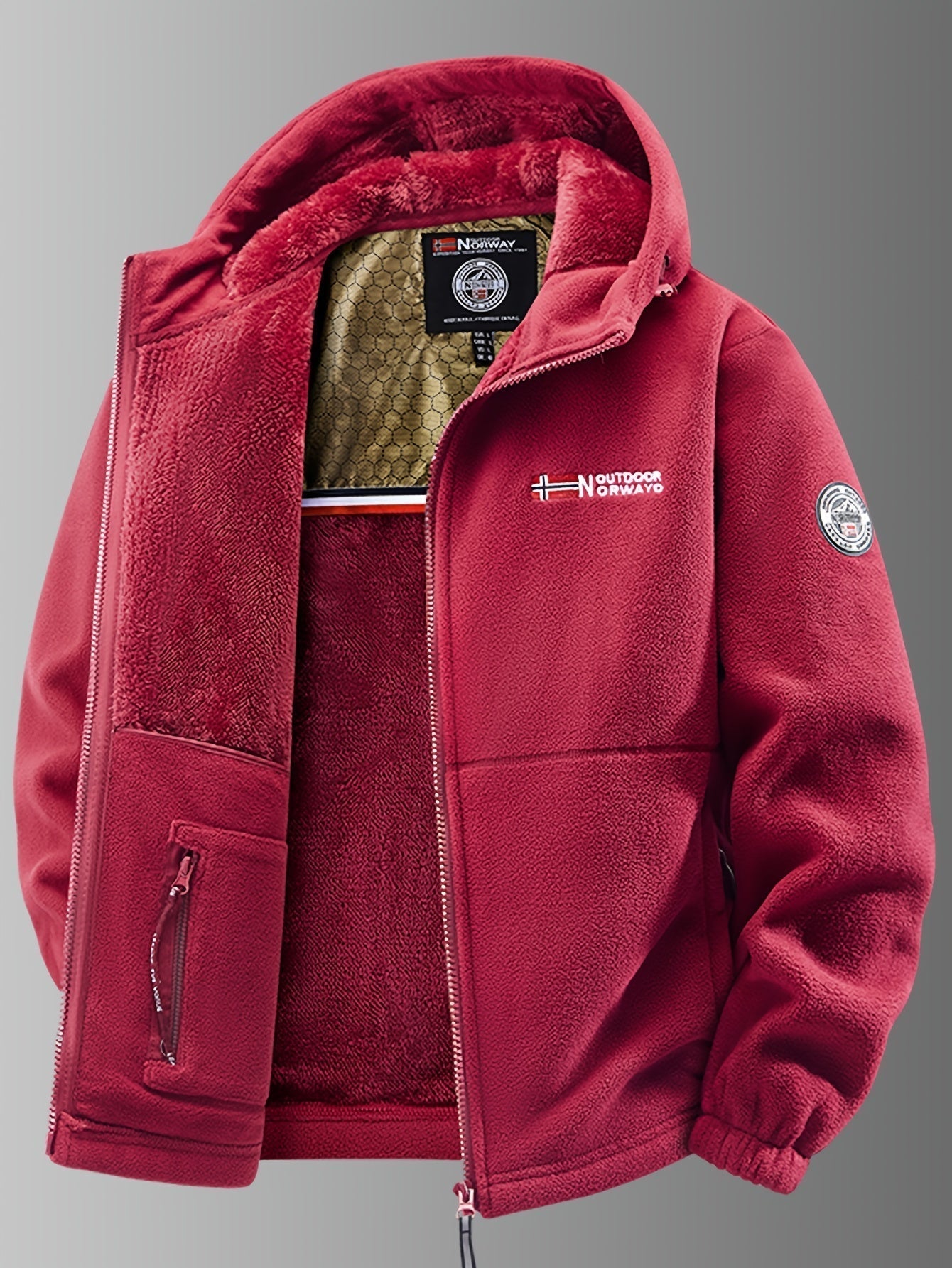Men's winter jacket featuring a wind-resistant shell and thermal fleece lining, designed for optimal insulation and comfort in cold weather. 5