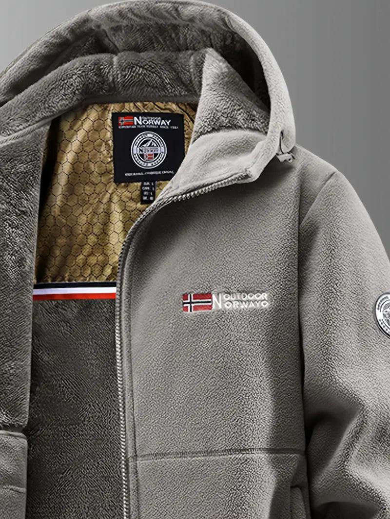 Men's winter jacket featuring a wind-resistant shell and thermal fleece lining, designed for optimal insulation and comfort in cold weather. 4