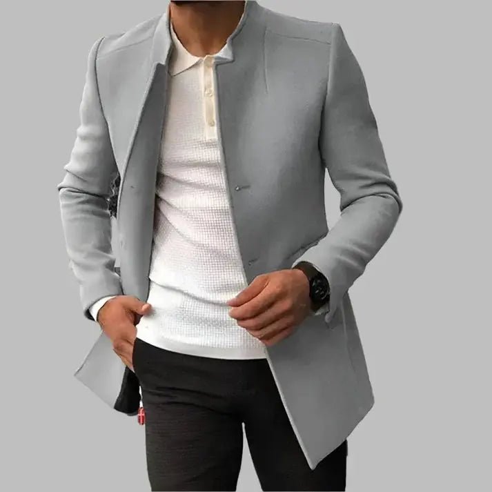 Men's wool jacket featuring a timeless design, perfect for versatile wear, combining elegance and comfort for both casual and formal occasions. 2
