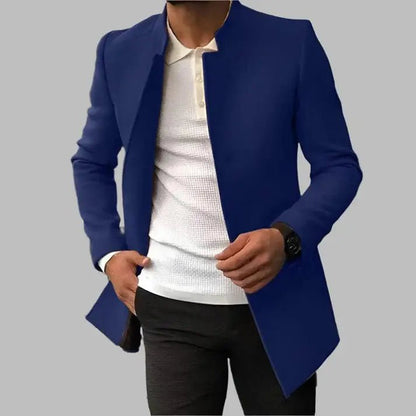 Men's wool jacket featuring a timeless design, perfect for versatile wear, combining elegance and comfort for both casual and formal occasions. 1
