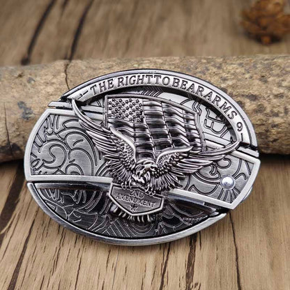 Metal Oval Belt Buckle with Hidden EDC Tool – Durable Zinc Alloy for 1.5 Inch Belts 24