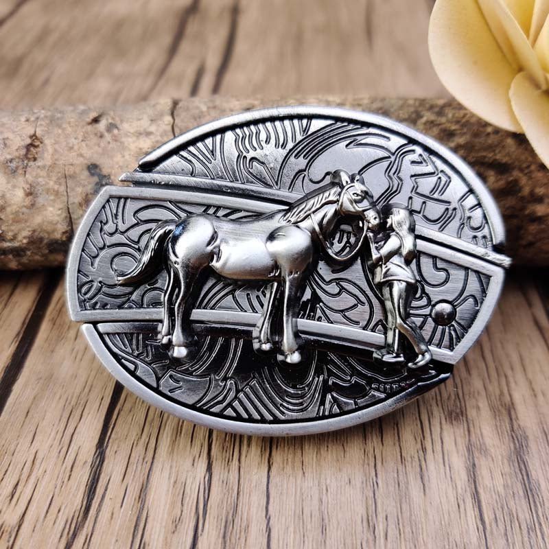 Metal Oval Belt Buckle with Hidden EDC Tool – Durable Zinc Alloy for 1.5 Inch Belts 23