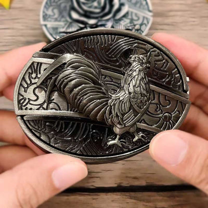 Metal Oval Belt Buckle with Hidden EDC Tool – Durable Zinc Alloy for 1.5 Inch Belts 14
