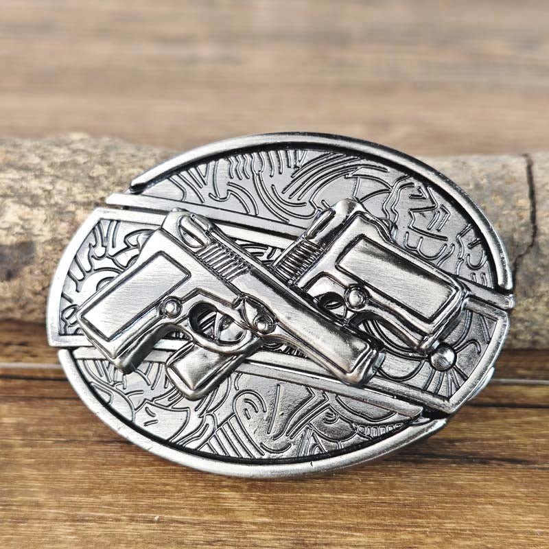 Metal Oval Belt Buckle with Hidden EDC Tool – Durable Zinc Alloy for 1.5 Inch Belts 15