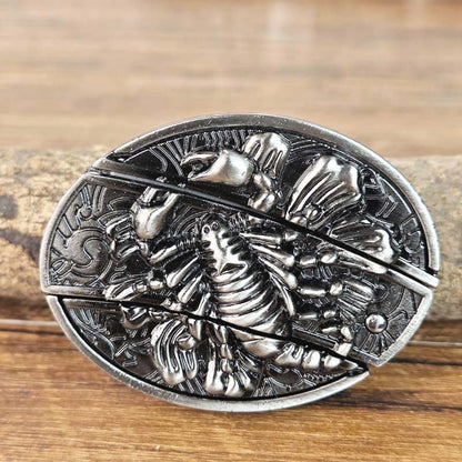 Metal Oval Belt Buckle with Hidden EDC Tool – Durable Zinc Alloy for 1.5 Inch Belts 13
