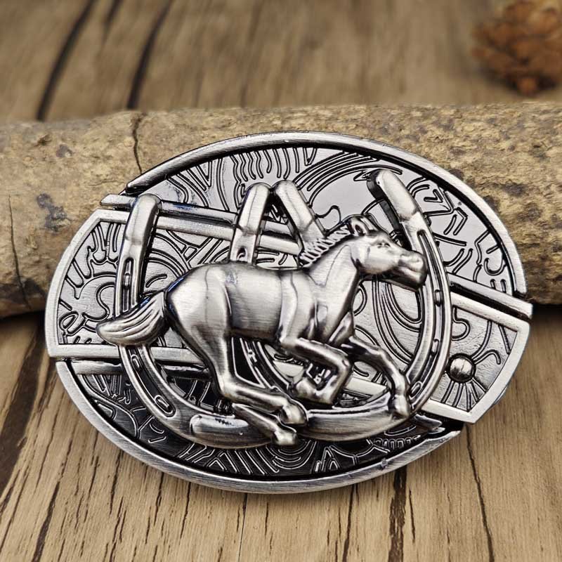 Metal Oval Belt Buckle with Hidden EDC Tool – Durable Zinc Alloy for 1.5 Inch Belts 25