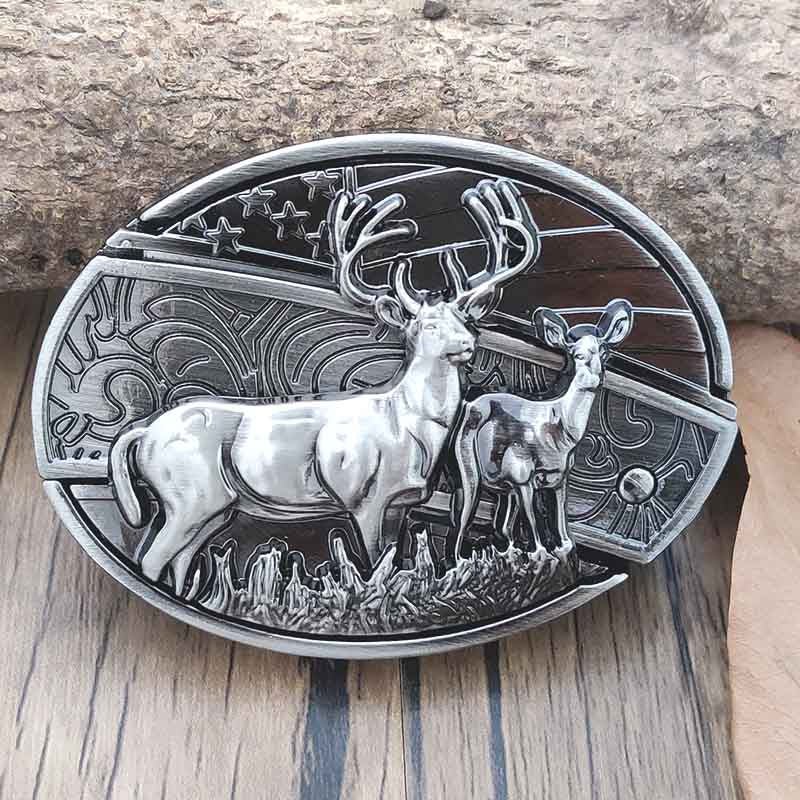 Metal Oval Belt Buckle with Hidden EDC Tool – Durable Zinc Alloy for 1.5 Inch Belts 18