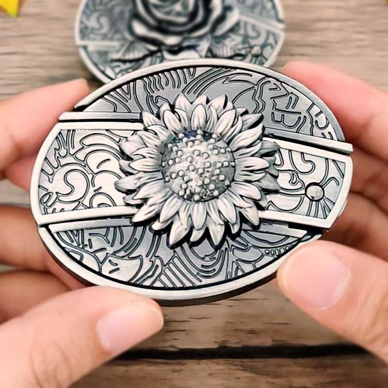 Metal Oval Belt Buckle with Hidden EDC Tool – Durable Zinc Alloy for 1.5 Inch Belts 8