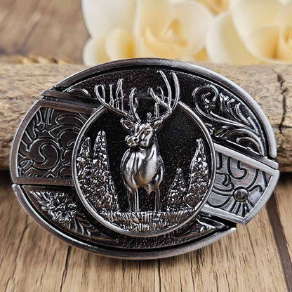 Metal Oval Belt Buckle with Hidden EDC Tool – Durable Zinc Alloy for 1.5 Inch Belts 17
