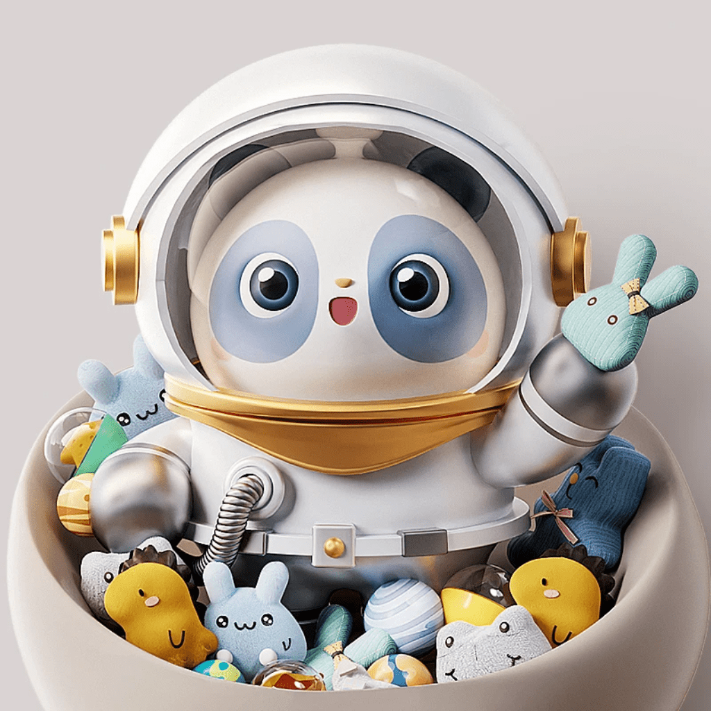 Mini claw machine toy for kids featuring coin-operated functionality, designed as an arcade claw game that dispenses plush prizes, perfect for home play and entertainment. 4
