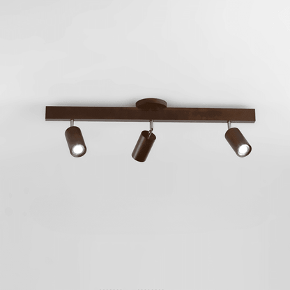 Minimalist Ceiling Lamp with Adjustable Light – Natural Wood Scandinavian Design – Ø30cm