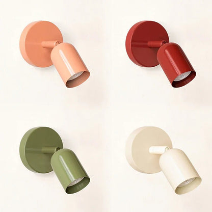 Minimalist wall lamp featuring LED lighting in soft pastel colors, showcasing a sleek Scandinavian design that enhances modern home decor. 1