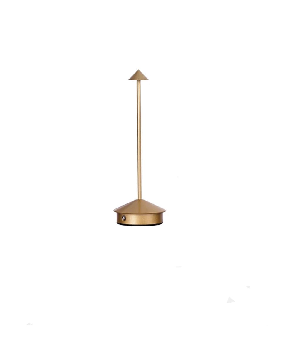 Minimalist wireless table lamp featuring a sleek design, dimmable LED functionality, and portability for indoor and outdoor use. 5