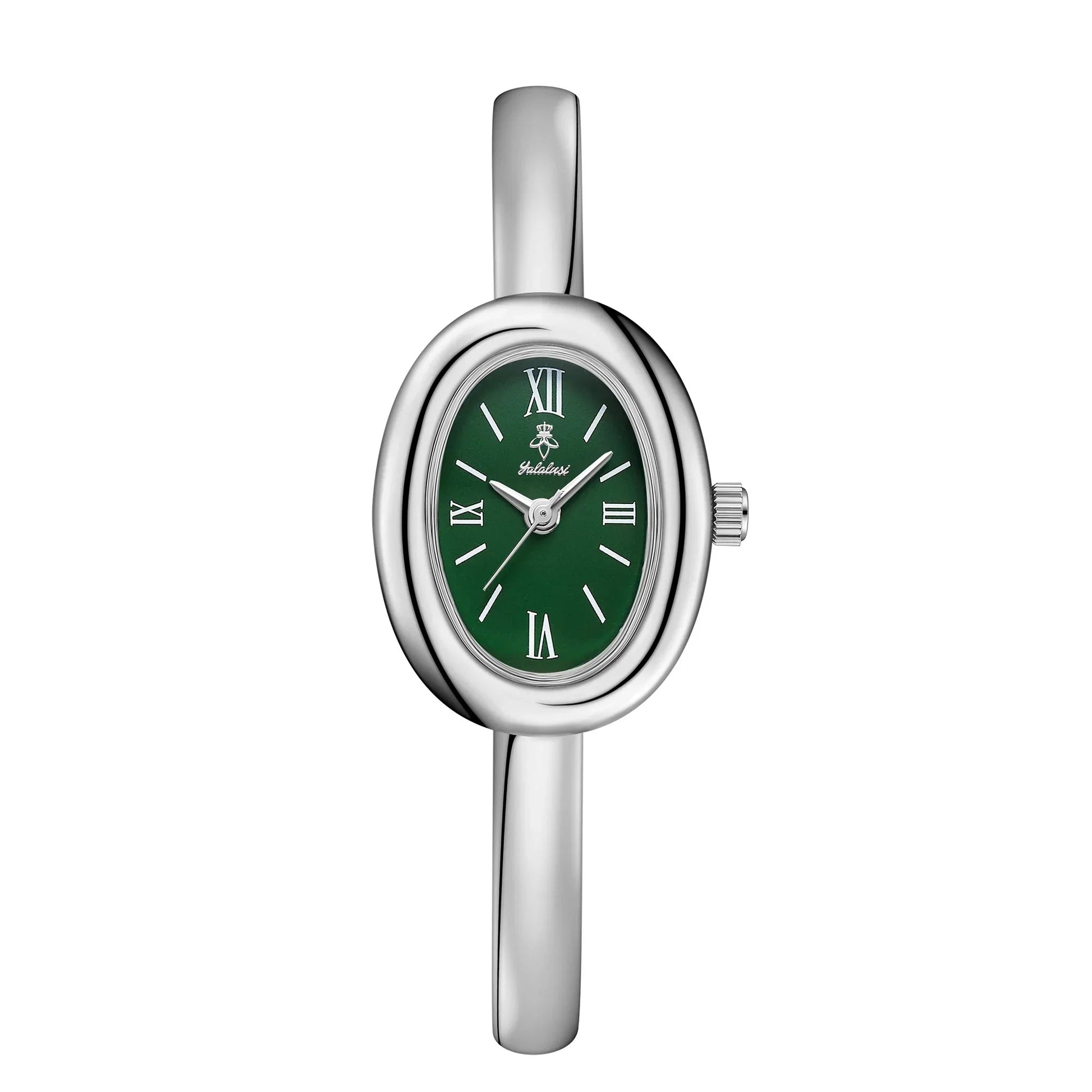 Minimalist women's watch featuring a golden glow dial and sleek stainless steel bracelet, perfect for everyday elegance. 0