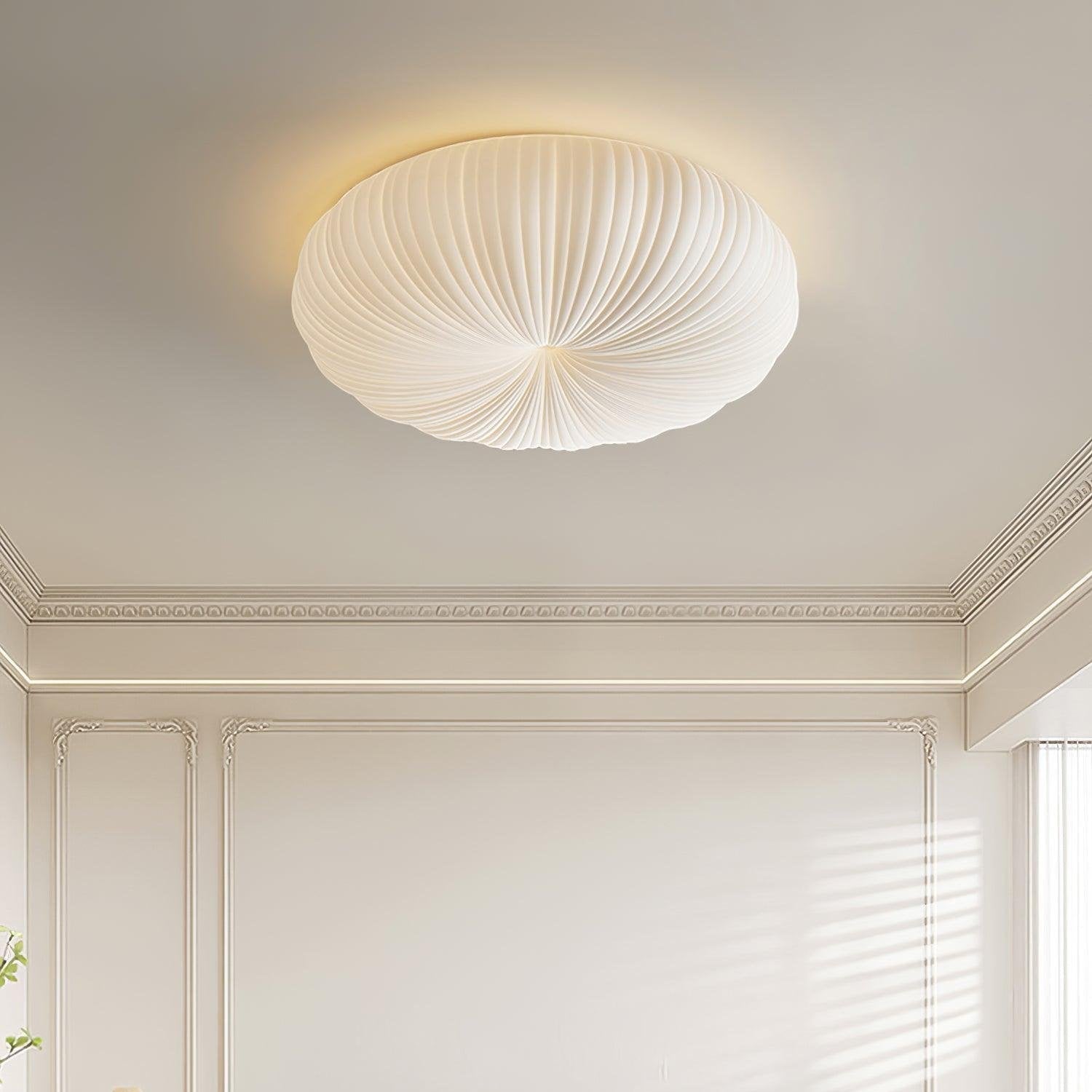 Modern ceiling lamp featuring a sleek metal and PE acrylic design, equipped with a remote dimming function for customizable lighting. 5