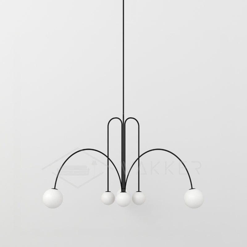Elegant modern glass pendant light designed for kitchens and dining spaces, featuring a slim profile and available in multiple sizes, enhancing any contemporary decor. 0