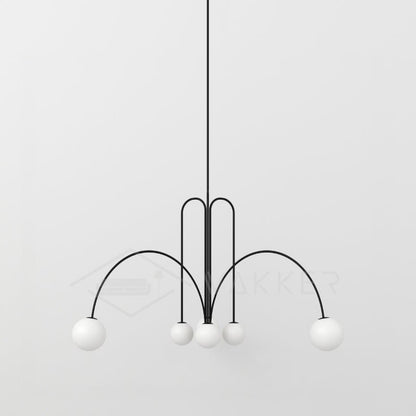 Elegant modern glass pendant light designed for kitchens and dining spaces, featuring a slim profile and available in multiple sizes, enhancing any contemporary decor. 0