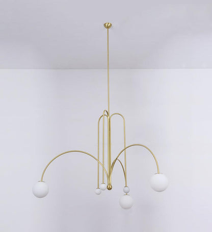 Elegant modern glass pendant light designed for kitchens and dining spaces, featuring a slim profile and available in multiple sizes, enhancing any contemporary decor. 7