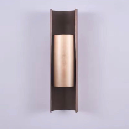 Modern minimalist wall lamp featuring a sleek stainless steel finish, designed to provide both upward and downward lighting for a contemporary ambiance in any room. 1