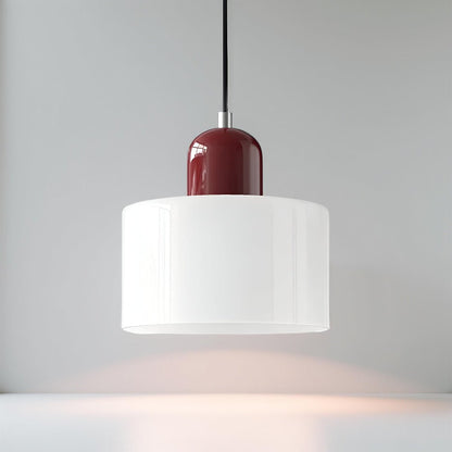Modern pendant light featuring a sleek design with a glass shade, ideal for illuminating kitchen islands and dining areas. 9