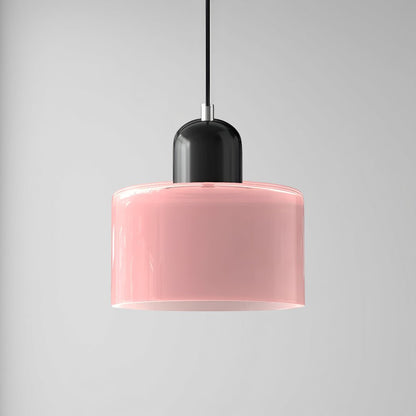 Modern pendant light featuring a sleek design with a glass shade, ideal for illuminating kitchen islands and dining areas. 19