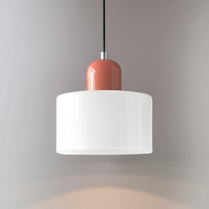 Modern pendant light featuring a sleek design with a glass shade, ideal for illuminating kitchen islands and dining areas. 10