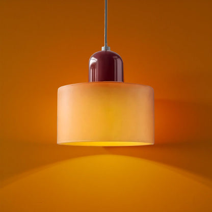 Modern pendant light featuring a sleek design with a glass shade, ideal for illuminating kitchen islands and dining areas. 0