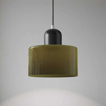 Modern pendant light featuring a sleek design with a glass shade, ideal for illuminating kitchen islands and dining areas. 3