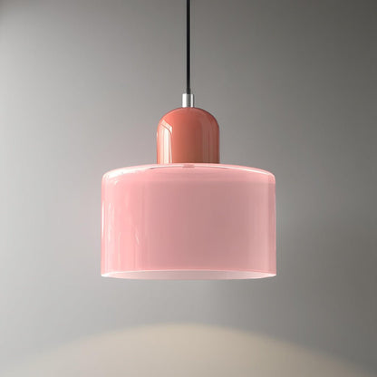 Modern pendant light featuring a sleek design with a glass shade, ideal for illuminating kitchen islands and dining areas. 24