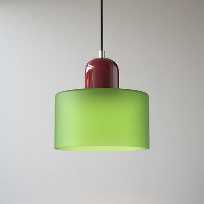 Modern pendant light featuring a sleek design with a glass shade, ideal for illuminating kitchen islands and dining areas. 20