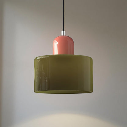 Modern pendant light featuring a sleek design with a glass shade, ideal for illuminating kitchen islands and dining areas. 4