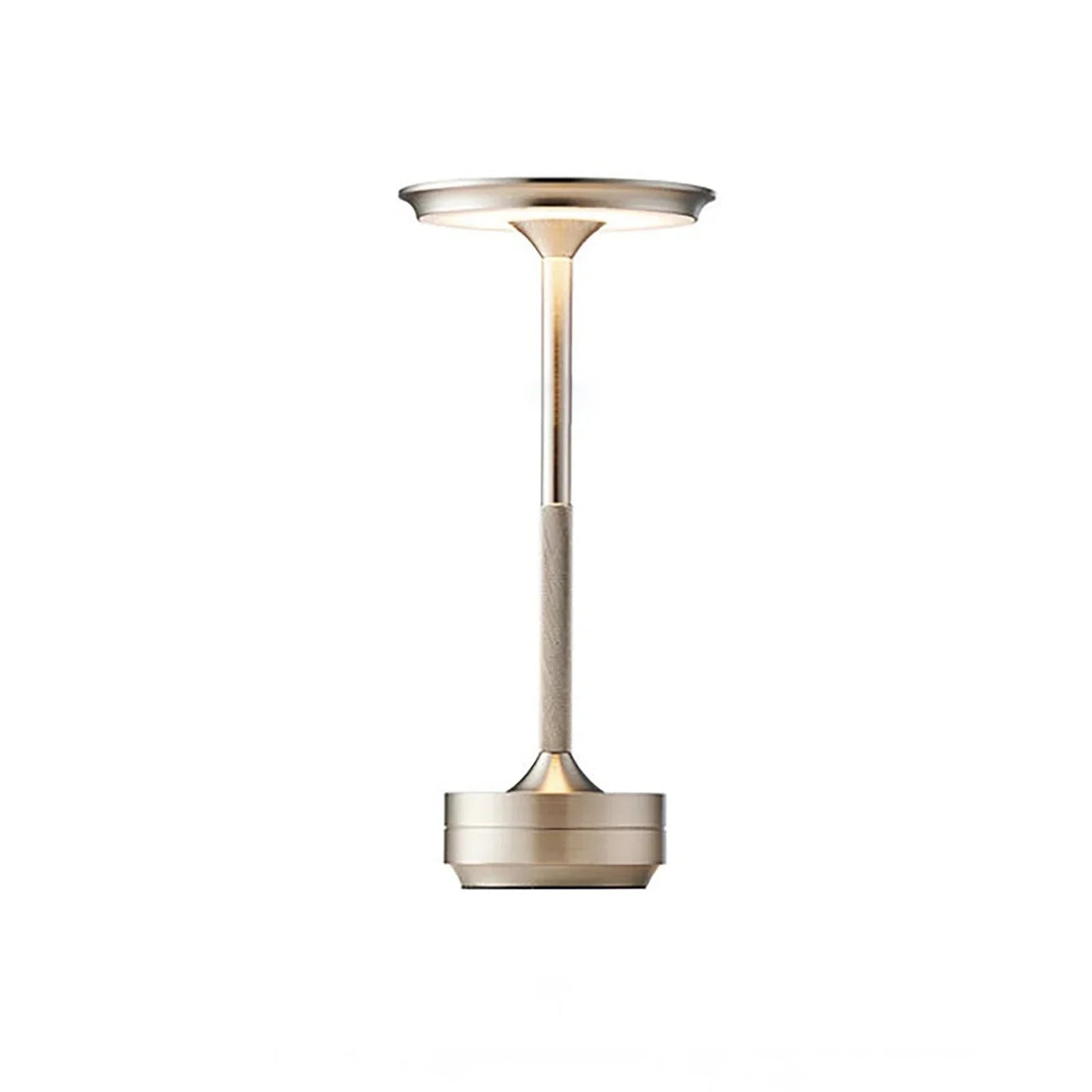 Modern table lamp featuring adjustable LED light, cordless and waterproof design, perfect for both indoor and outdoor settings. 1