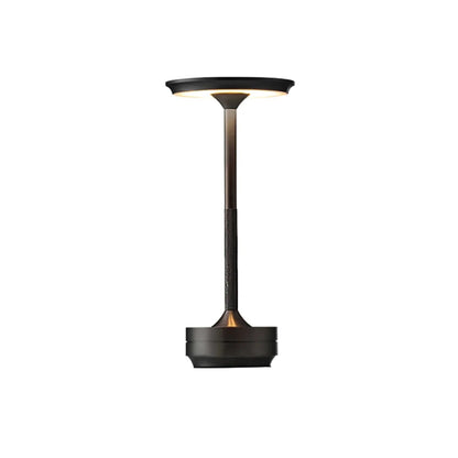 Modern table lamp featuring adjustable LED light, cordless and waterproof design, perfect for both indoor and outdoor settings. 3