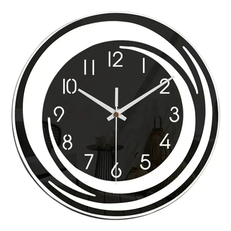 Modern wall clock featuring silent quartz movement and a stylish 3D acrylic design, perfect for Scandinavian style home decor. 3