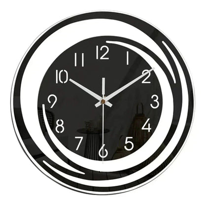 Modern wall clock featuring silent quartz movement and a stylish 3D acrylic design, perfect for Scandinavian style home decor. 3