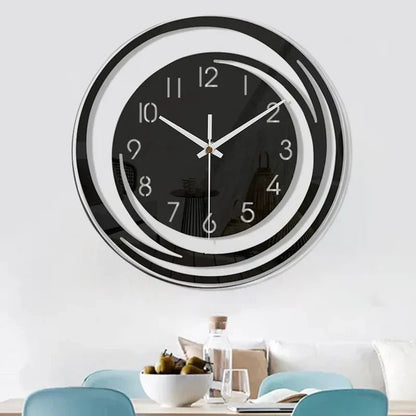 Modern wall clock featuring silent quartz movement and a stylish 3D acrylic design, perfect for Scandinavian style home decor. 5