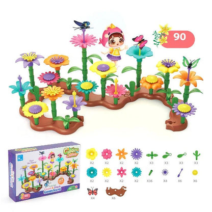 Montessori Flower Building Set for Kids featuring vibrant, colorful pieces designed to enhance hands-on learning and fine motor skills, perfect for creative play and educational development 0