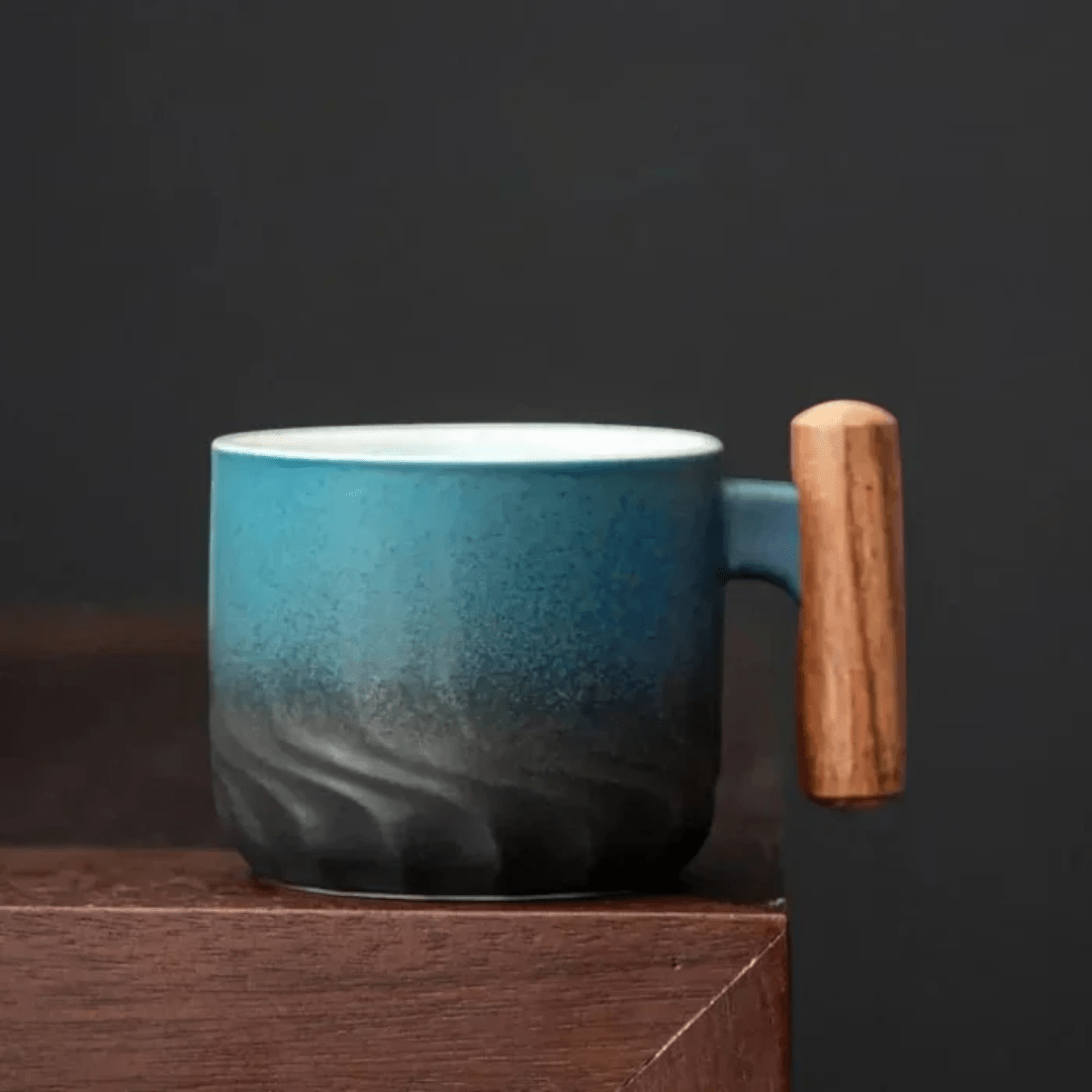 Mug with Rounded Body and Side Handle